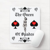 Queen of Spades Tarot Card Thunder_Cove Mousepad (Mit Mouse)