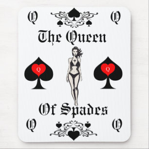 Queen of Spades Tarot Card Thunder_Cove Mousepad