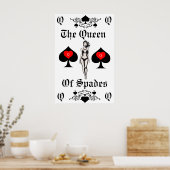Queen of Spades Tarot Card Thunder_Cove Poster (Küche)