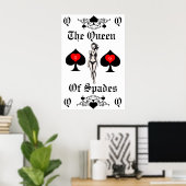 Queen of Spades Tarot Card Thunder_Cove Poster (Heimbüro)