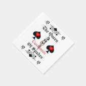 Queen of Spades Tarot Card Thunder_Cove Serviette (Ecke)