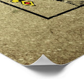 Queen of Spades Vintag Style Spielkarten Poster (Ecke)