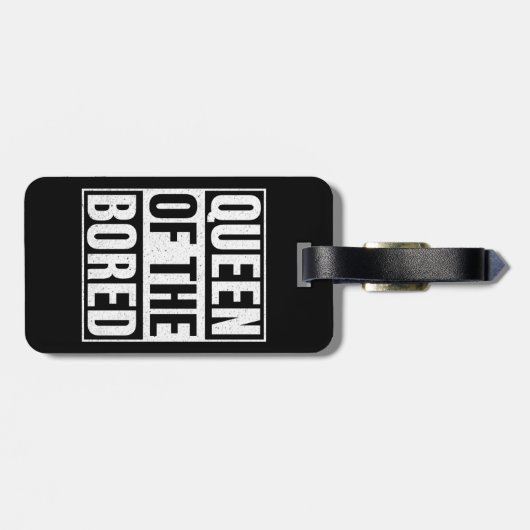 Queen of the Bored - American Gods Gepäckanhänger (Rückseite horizontal)