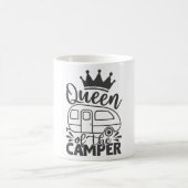 Queen of the Camper Funny Quote Camping Sprichwort Kaffeetasse (Mittel)