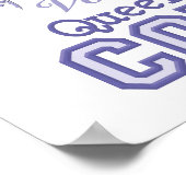 Queen of the Court Volleyball Poster (Ecke)