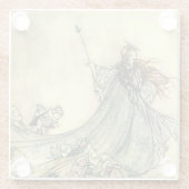 "Queen of the Fairies" von Arthur Rackham Glasuntersetzer (Rückseite)