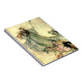 "Queen of the Fairies" von Arthur Rackham Notizblock (Rechte Seite)