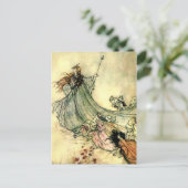 "Queen of the Fairies" von Arthur Rackham Postkarte (Stehend Vorderseite)