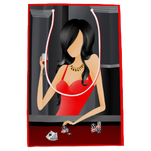 Queen of the Game - Las Vegas Glossy Geschenktasch Mittlere Geschenktüte