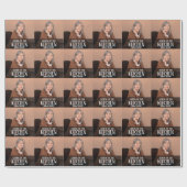 Queen of the Kitchen Editable Photo Name Design Geschenkpapier (Flach)