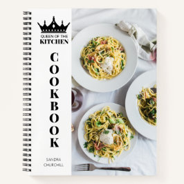 Queen of The Kitchen Kochbook Rezept Personalisier Notizblock