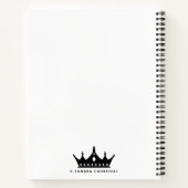 Queen of The Kitchen Kochbook Rezept Personalisier Notizblock (Rückseite)