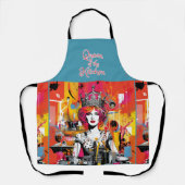 Queen of the Kitchen" Pop Art Schürze (Vorderseite)