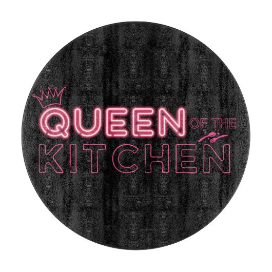 Queen Of The Kitchen Schneidebrett (Vorderseite)
