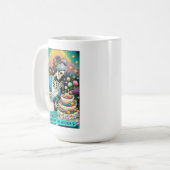 Queen of the Kitchen Tarot Card Tasse (Vorderseite Links)