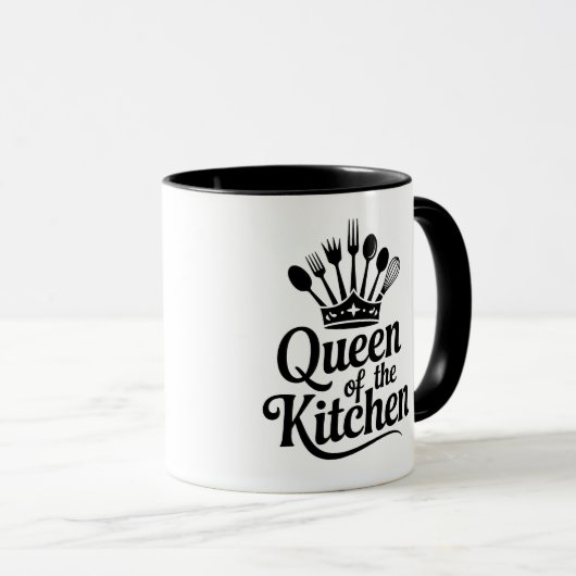 Queen of the kitchen  tasse (VorderseiteRechts)
