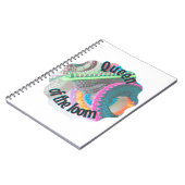 Queen of the Loom Spiral Foto Notebook Notizblock (Linke Seite)