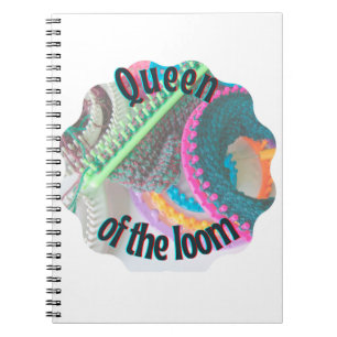 Queen of the Loom Spiral Foto Notebook Notizblock