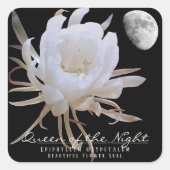 Queen of the Night スクエアシール Quadratischer Aufkleber (Vorderseite)