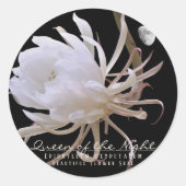 Queen of the Night ラウンドシール Runder Aufkleber (Vorderseite)