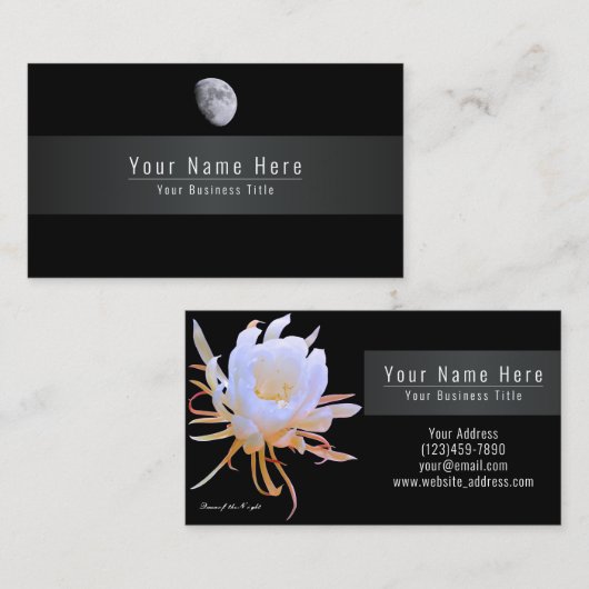 Queen of the Night 名刺 Visitenkarte (Vorne/Hinten)