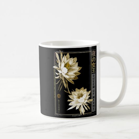 Queen Of The Night Moonflower Ephyllum Japanese Fl Kaffeetasse (Rechts)