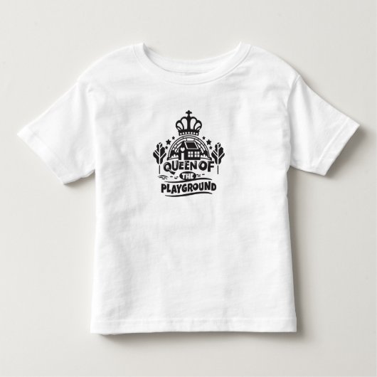 Queen of the Playground Niedlich Children zitieren Kleinkind T-shirt (Vorderseite)