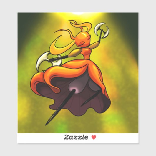 Queen of the Skarr Aufkleber (Blatt)