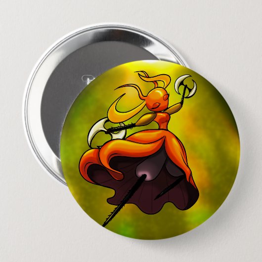 Queen of the Skarr Button (Vorne & Hinten)