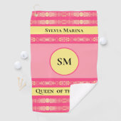 Queen of the Swing Pink Golfhandtuch (Insitu)
