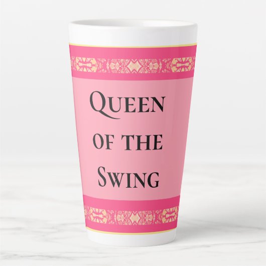 Queen of the Swing Pink  Milchtasse (Vorderseite)