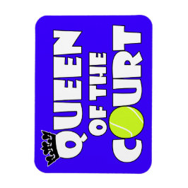 Queen of the Tennis Court Niedliches Farbmagazin Magnet