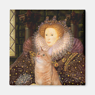 Queen - Orange Tabby Katze 46 Magnet