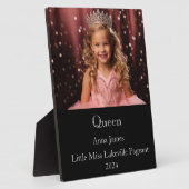 Queen Pageant Plaque Fotoplatte (Seite)