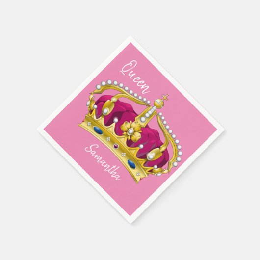 Queen Paper Napkins Serviette (Ecke)