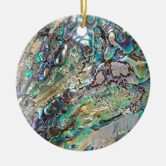 Queen paua Muschel Keramik Ornament (Vorne)