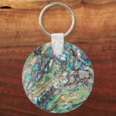 Queen paua Muschel Schlüsselanhänger (Vorderseite)