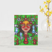 QUEEN-PAWN (Anmerkungs-Karte) Karte (Gelbe Blume)