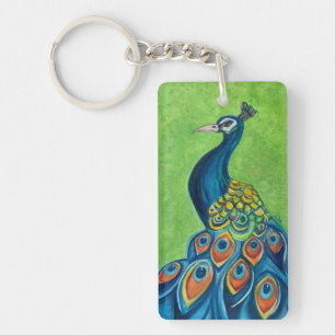 QUEEN & Peacock Akryllischer Schlüsselanhänger (be