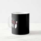 Queen Pin Hemd Bowler Bowling Liga Für Bowling Kaffeetasse (Vorderseite Links)