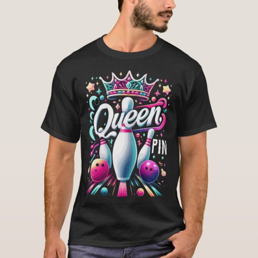 Queen Pin Shirt Bowler Bowling League For Bowling (Vorderseite)