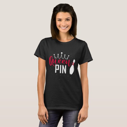 Queen Pin Shirt Bowler Bowling League For Bowling  (Vorne ganz)