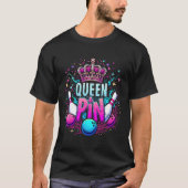 Queen Pin Shirt Bowler Bowling League For Bowling  (Vorderseite)