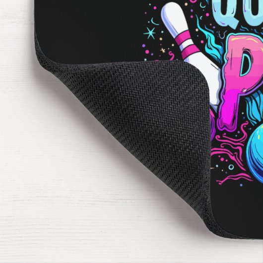 Queen Pin Shirt Bowler Bowling League For Bowling  Mousepad (Ecke)