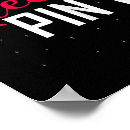 Queen Pin Shirt Bowler Bowling League For Bowling  Poster (Ecke)