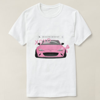 Queen Pink Sports Car T - Shirt