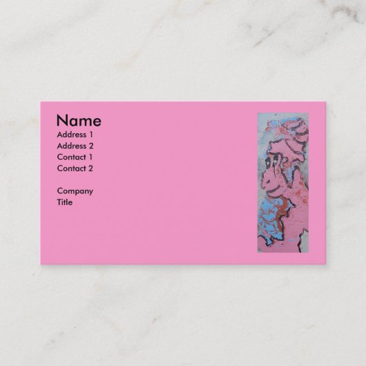 QUEEN PINK VISITENKARTE (Vorderseite)