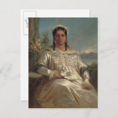 Queen Pomare IV of Tahiti Postkarte (Vorne/Hinten)