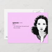 QUEEN POSTKARTE (Vorne/Hinten)