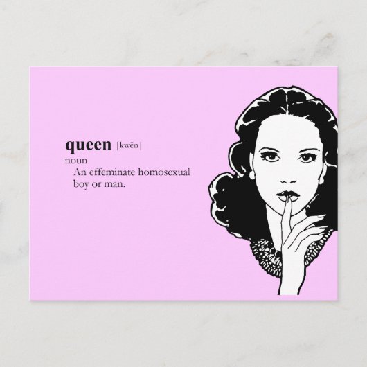 QUEEN POSTKARTE (Vorderseite)